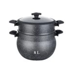 Couscoussier En Pierre 8 Litre Noir