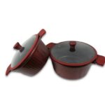 Set de 2 Marmites 28 et 32 CM Bordeau