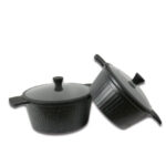 Set de 2 Marmites 28 et 32 CM Noir