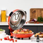 Royal Swiss Pizza Maker Ronde Rouge 1200W