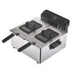 Royal Swiss Friteuse a l'Huile Double 6 Litres avec 2 Paniers - 3300W