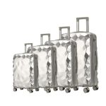 Royal Swiss Set de 4 Valises Design Luxe Diamond Roues 360° Silver
