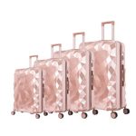 Royal Swiss Set de 4 Valises Design Luxe Diamond Roues 360° Rose Gold